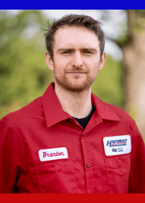 HVAC Master technician Brandon Lowe.